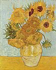 Vase with Twelve Sunflowers by Vincent van Gogh